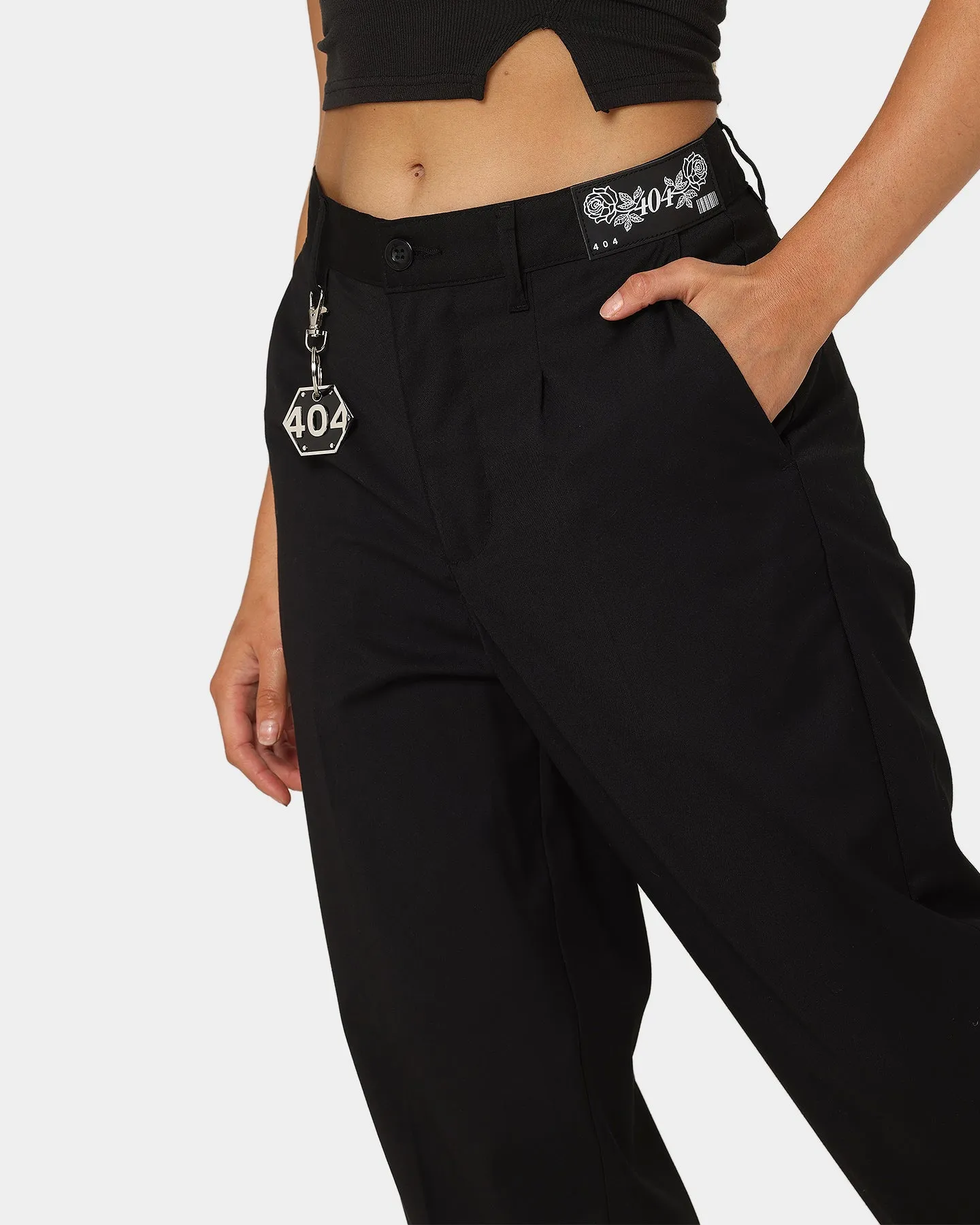 404 Liberty Baggy Trousers Black