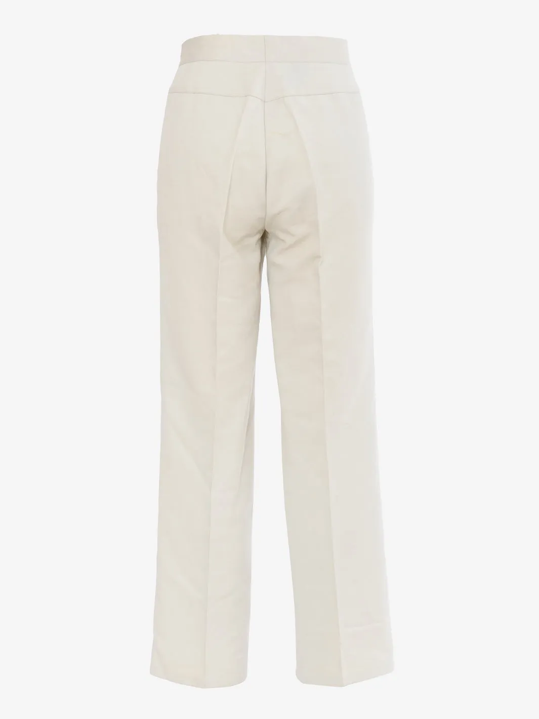 Aspesi Ivory Cotton Trousers