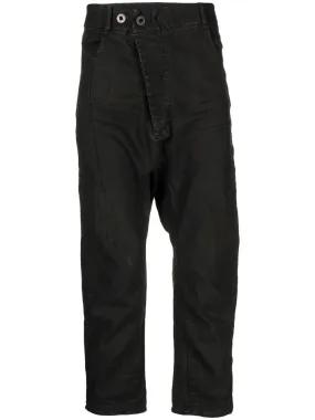 Asymmetric Zip-Fastening Trousers