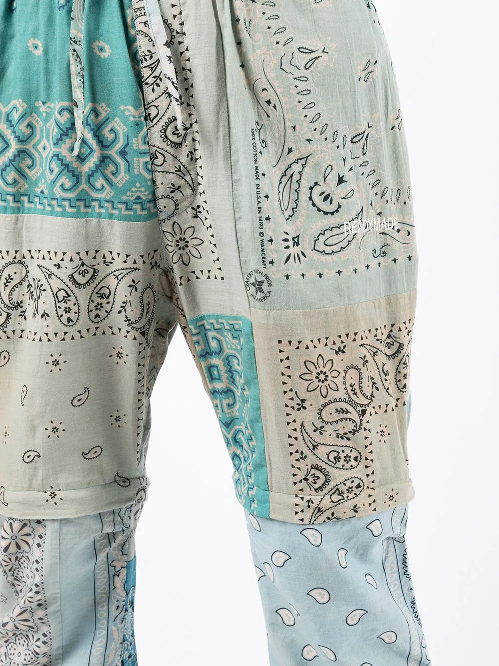 Bandana-Print Straight Trousers