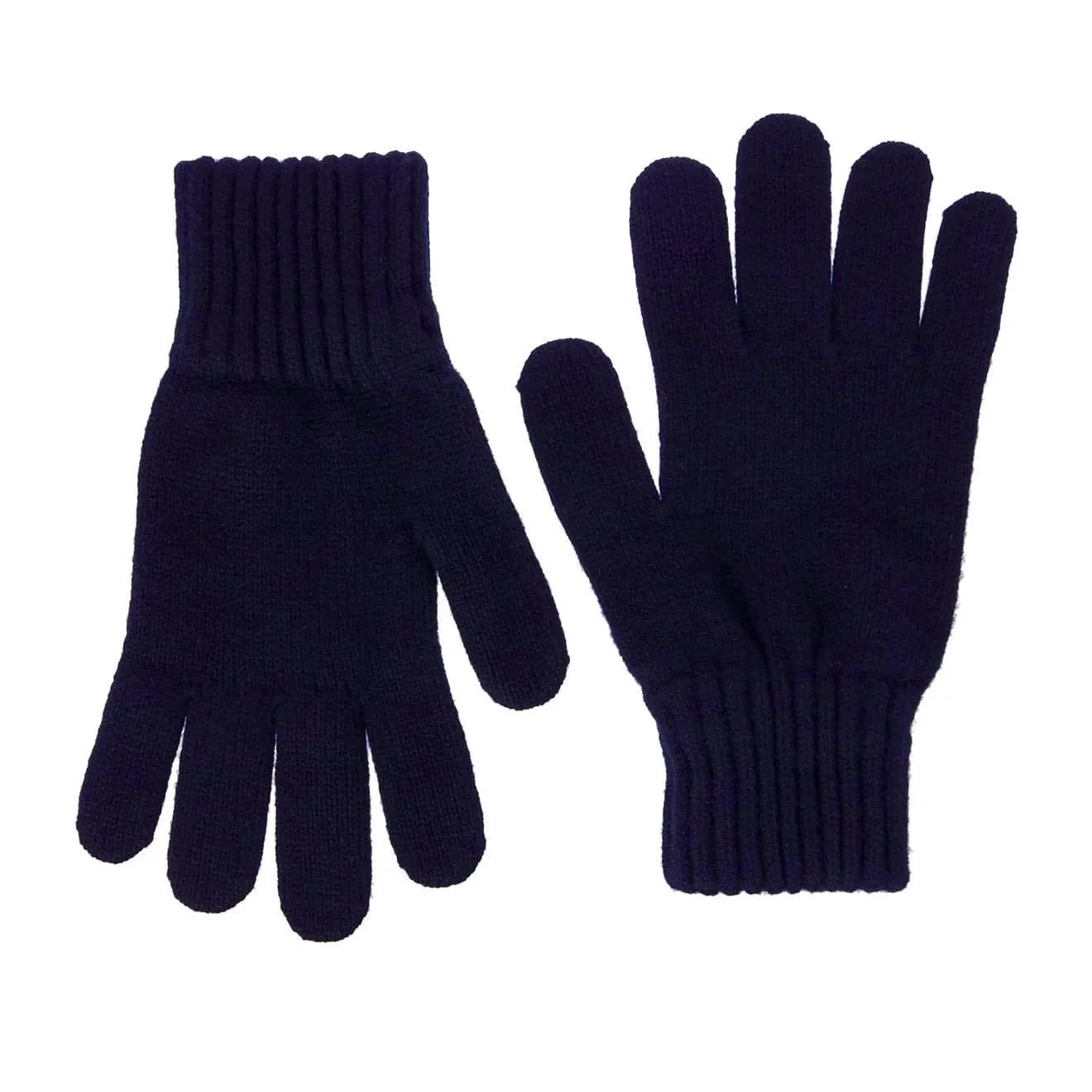 Barbour Lambswool Gloves Navy