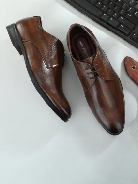 Barrel Brown Derby Shoes