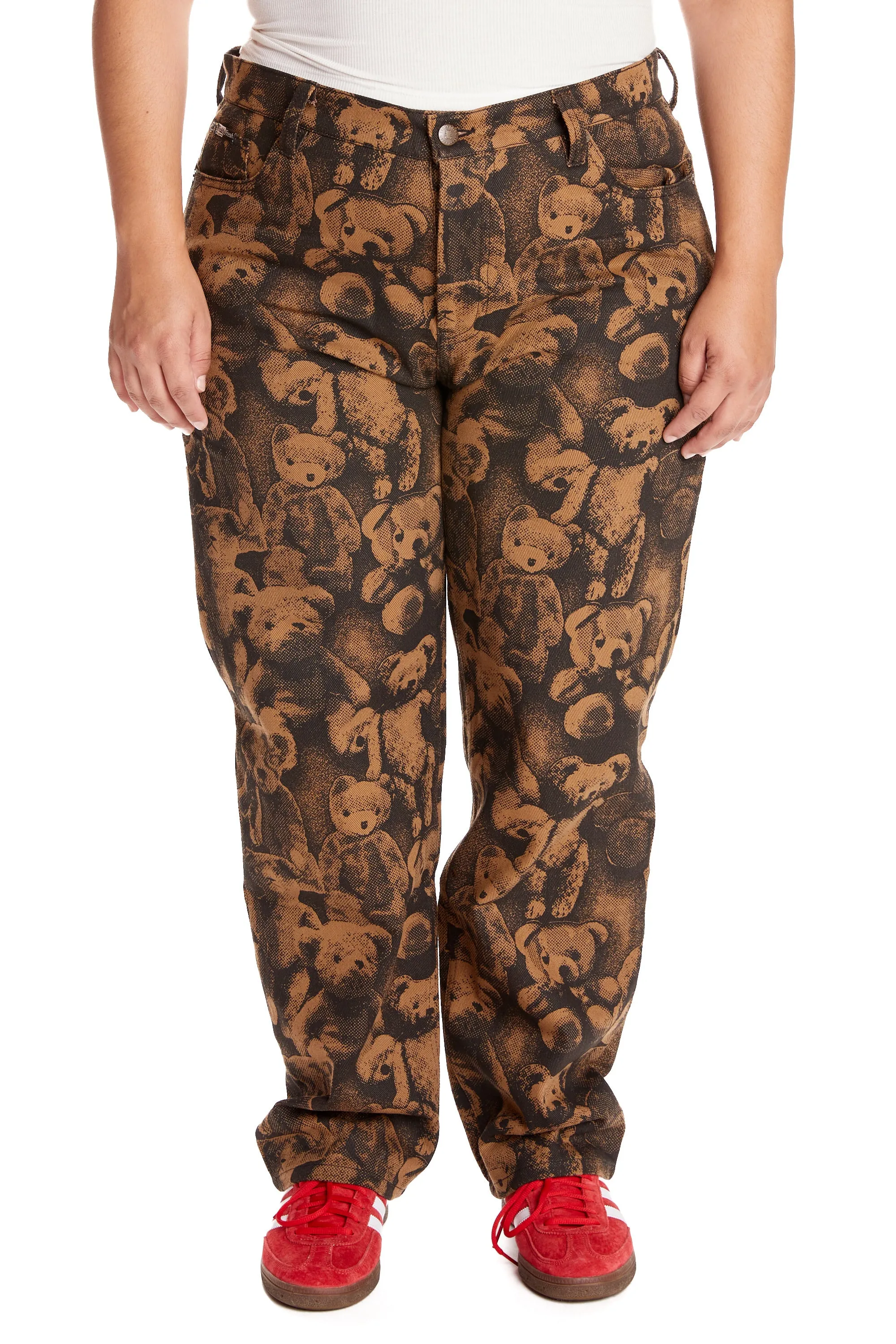 Bear Print Jeans