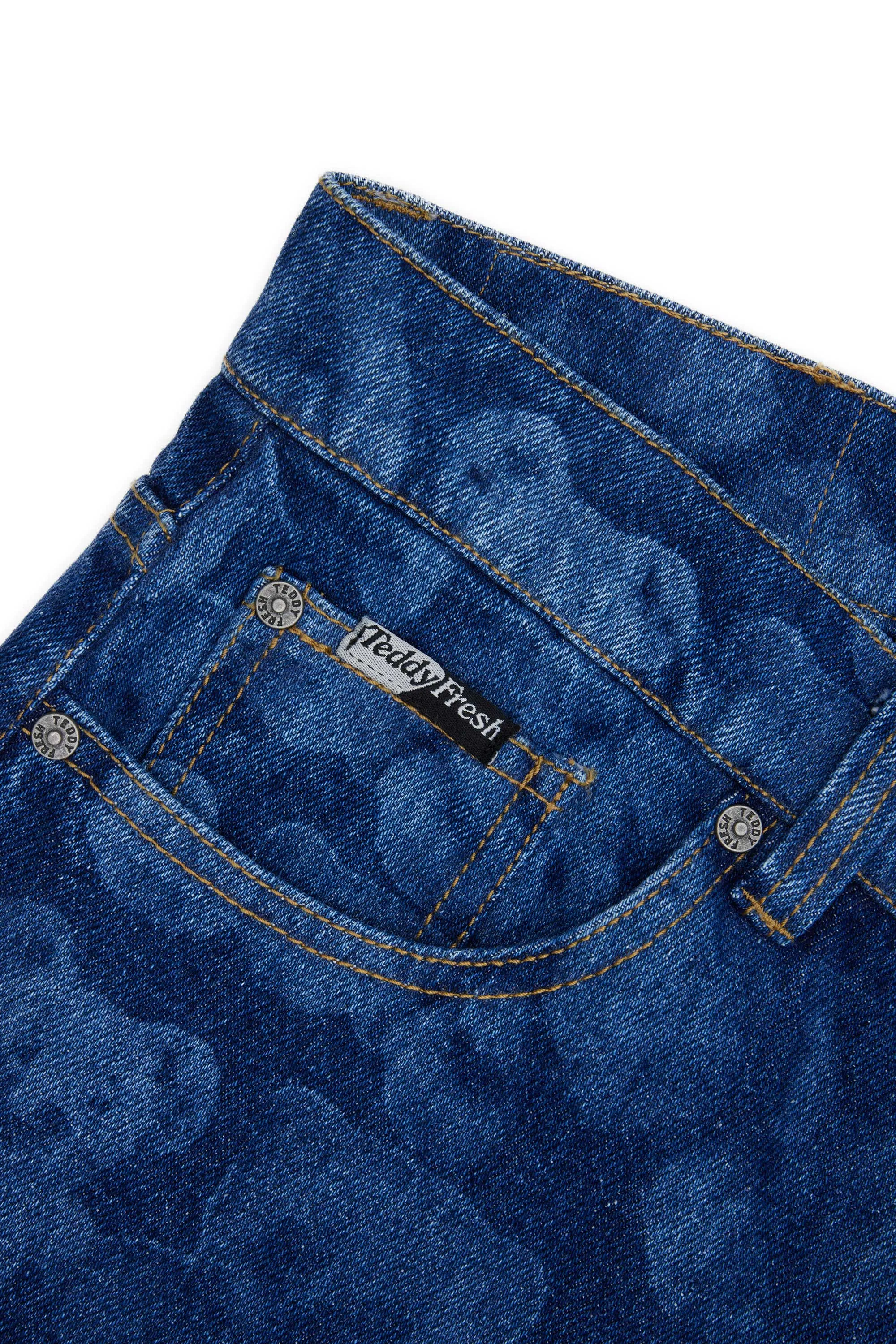 Bear Print Jeans