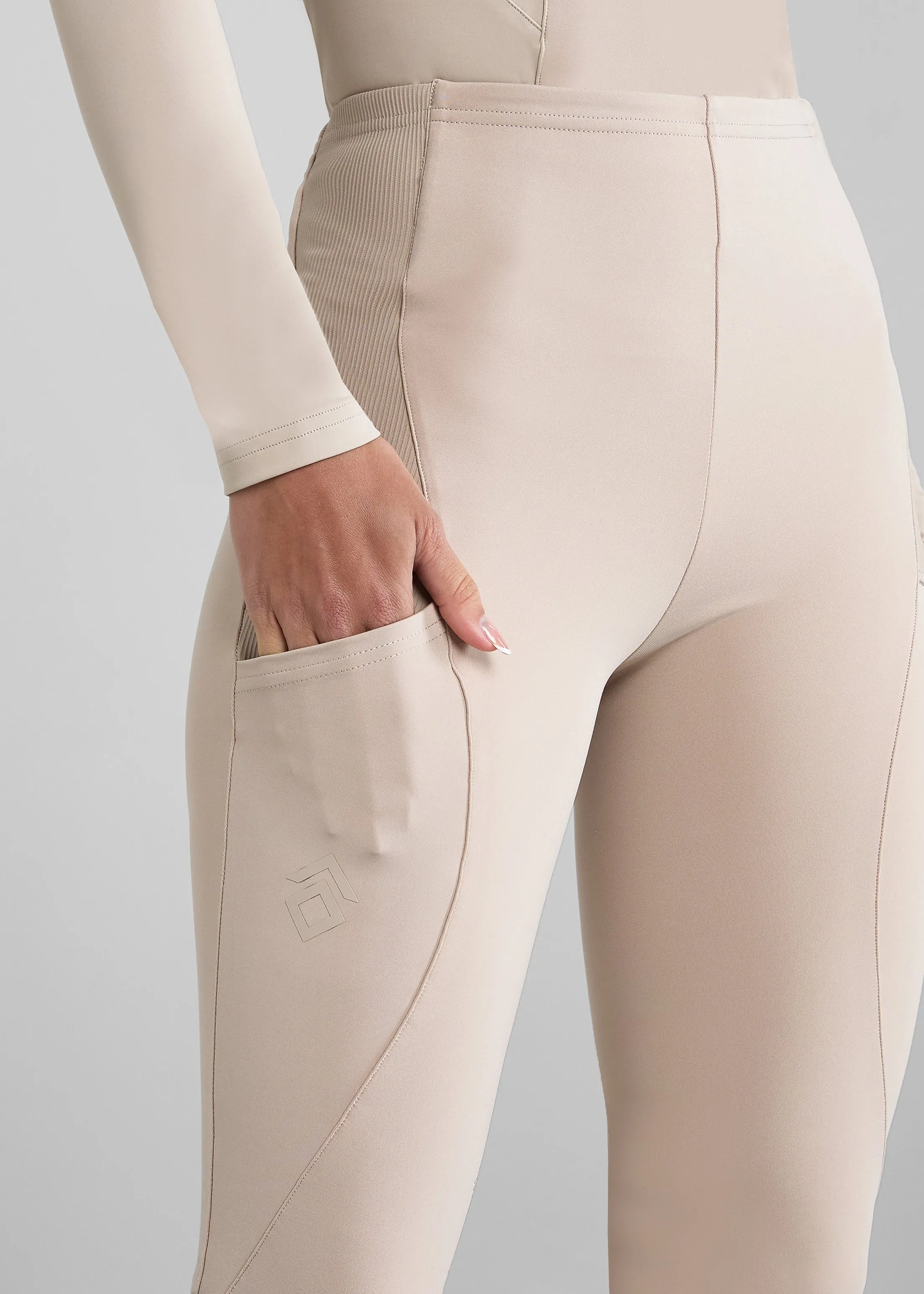 Beige Core Leggings