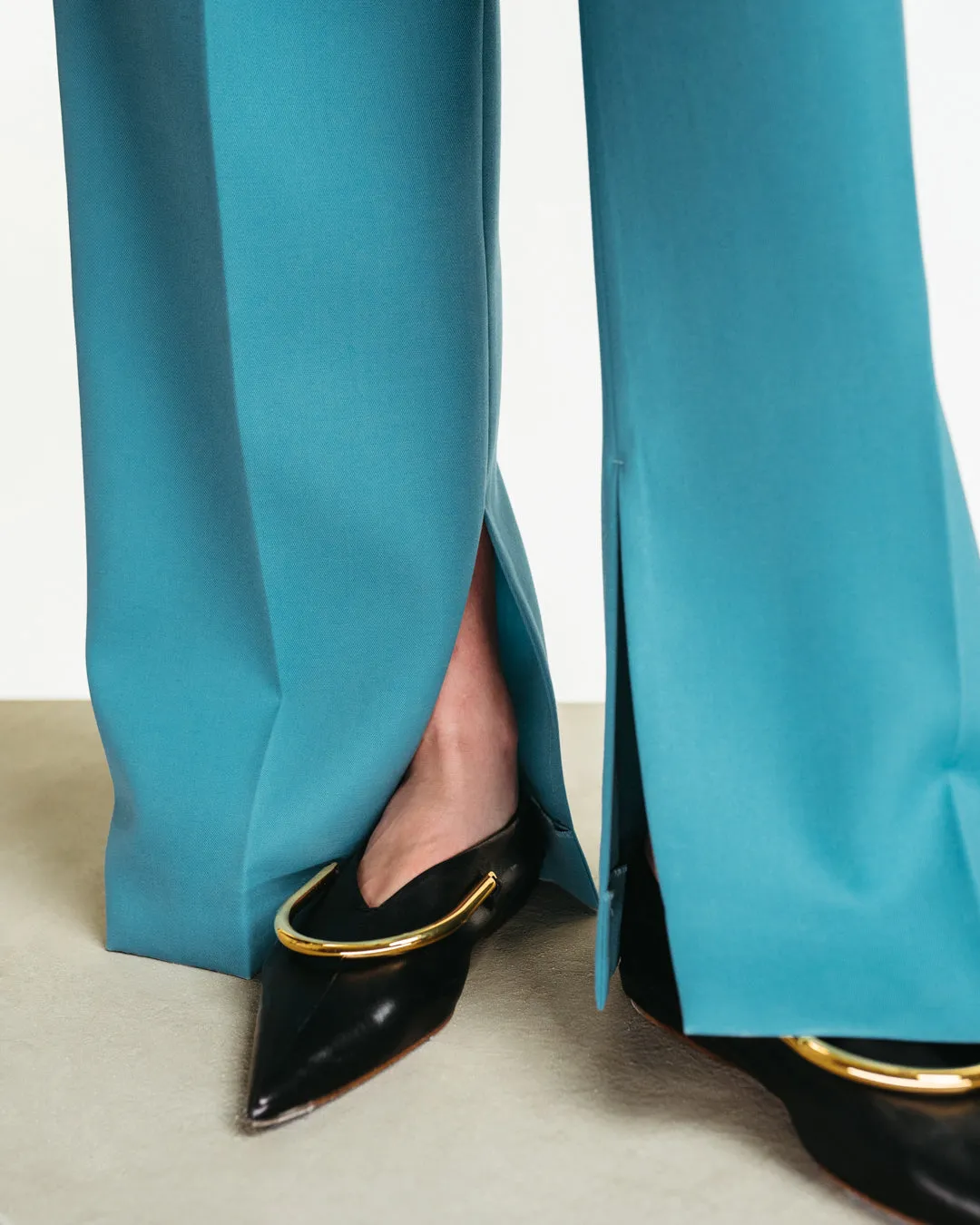 Belted Wide-Leg Trousers