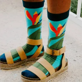 Bird of Paradise Crew Sock