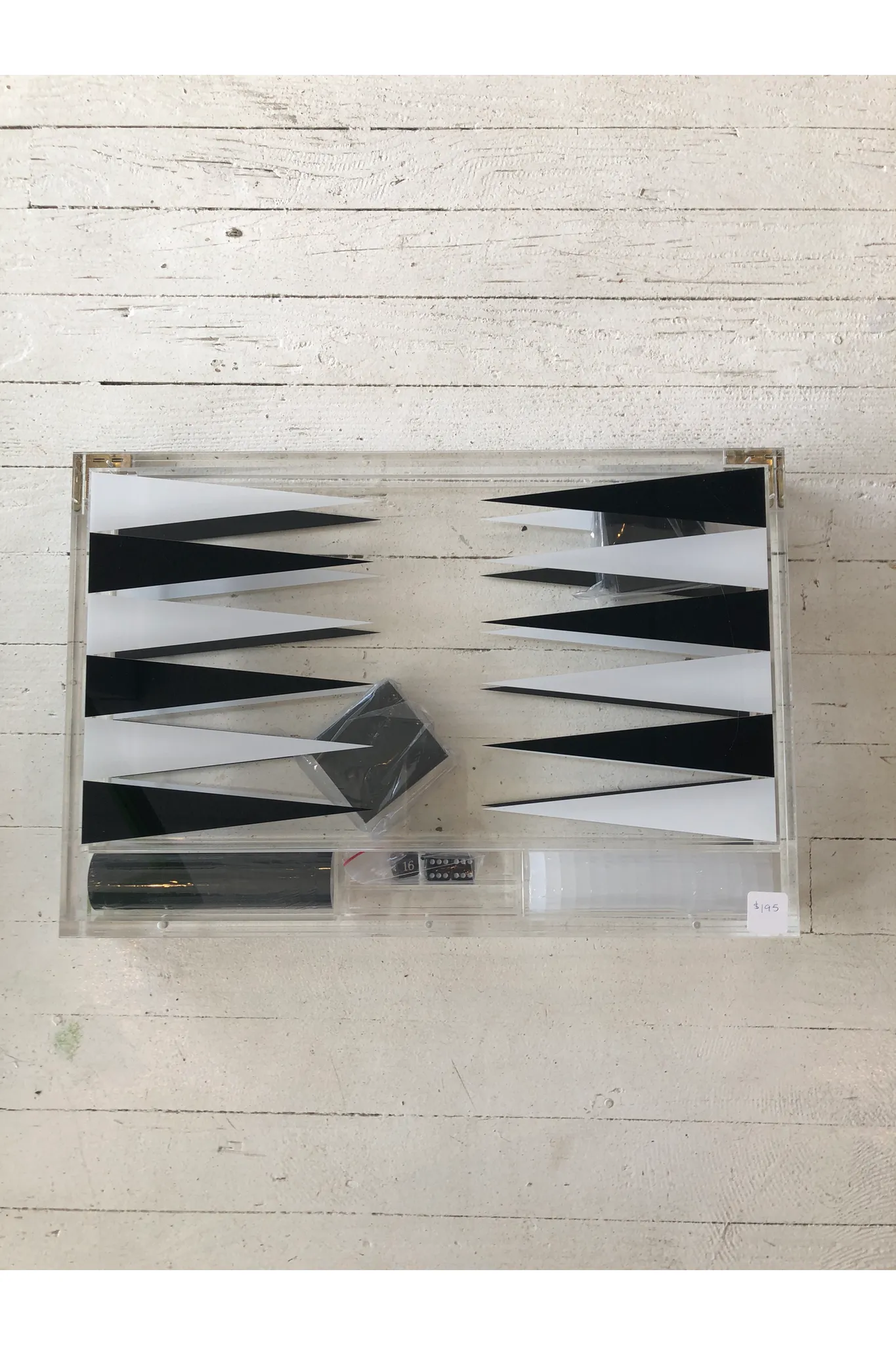 Black Lucite Backgammon Board