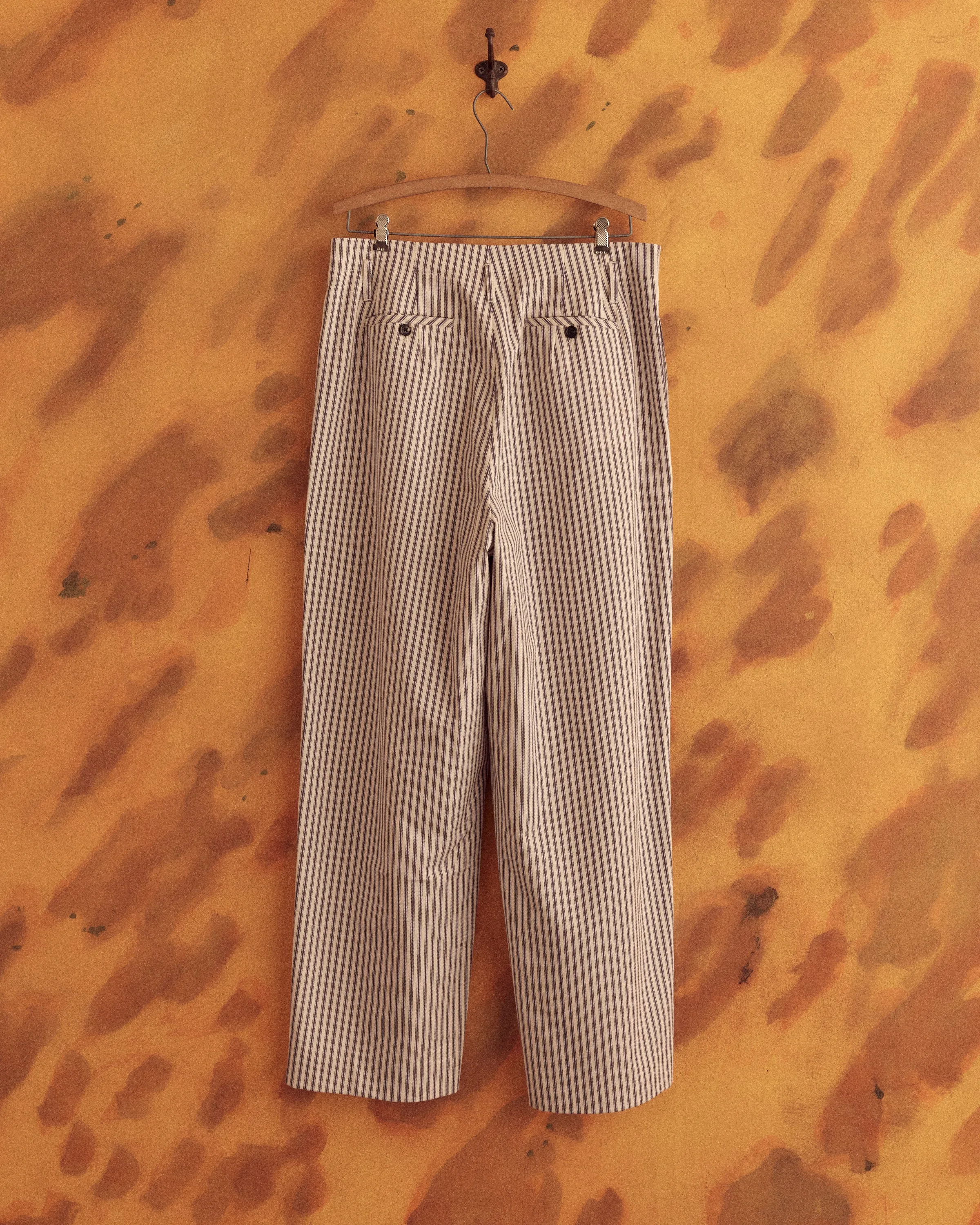 Blue Turmeric Ticking Trousers - 32