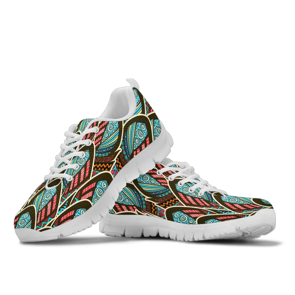 Boho Feathers Running Shoes