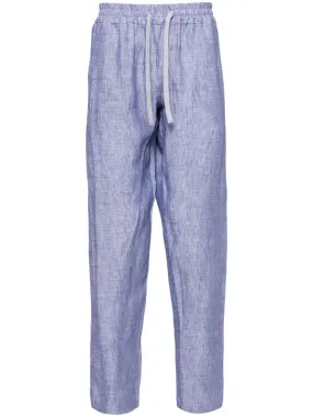 Bonifacio Striped Tapered Linen Trousers