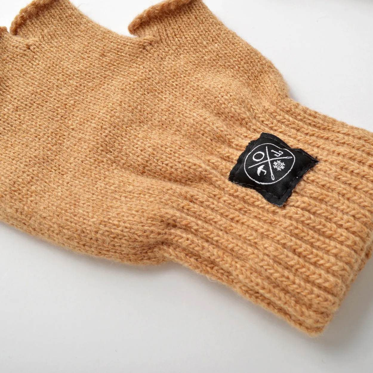 Camel Fingerless Gloves