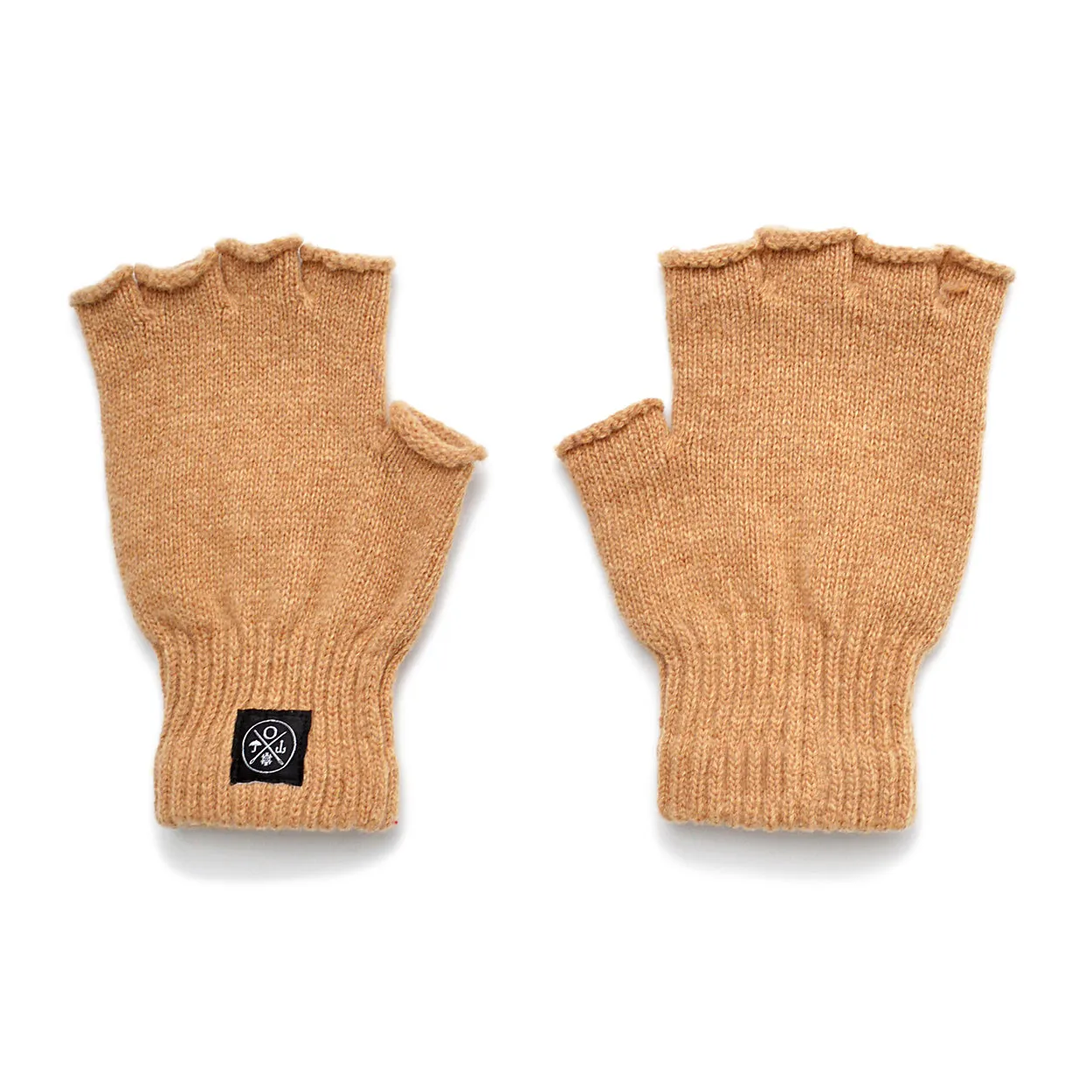 Camel Fingerless Gloves