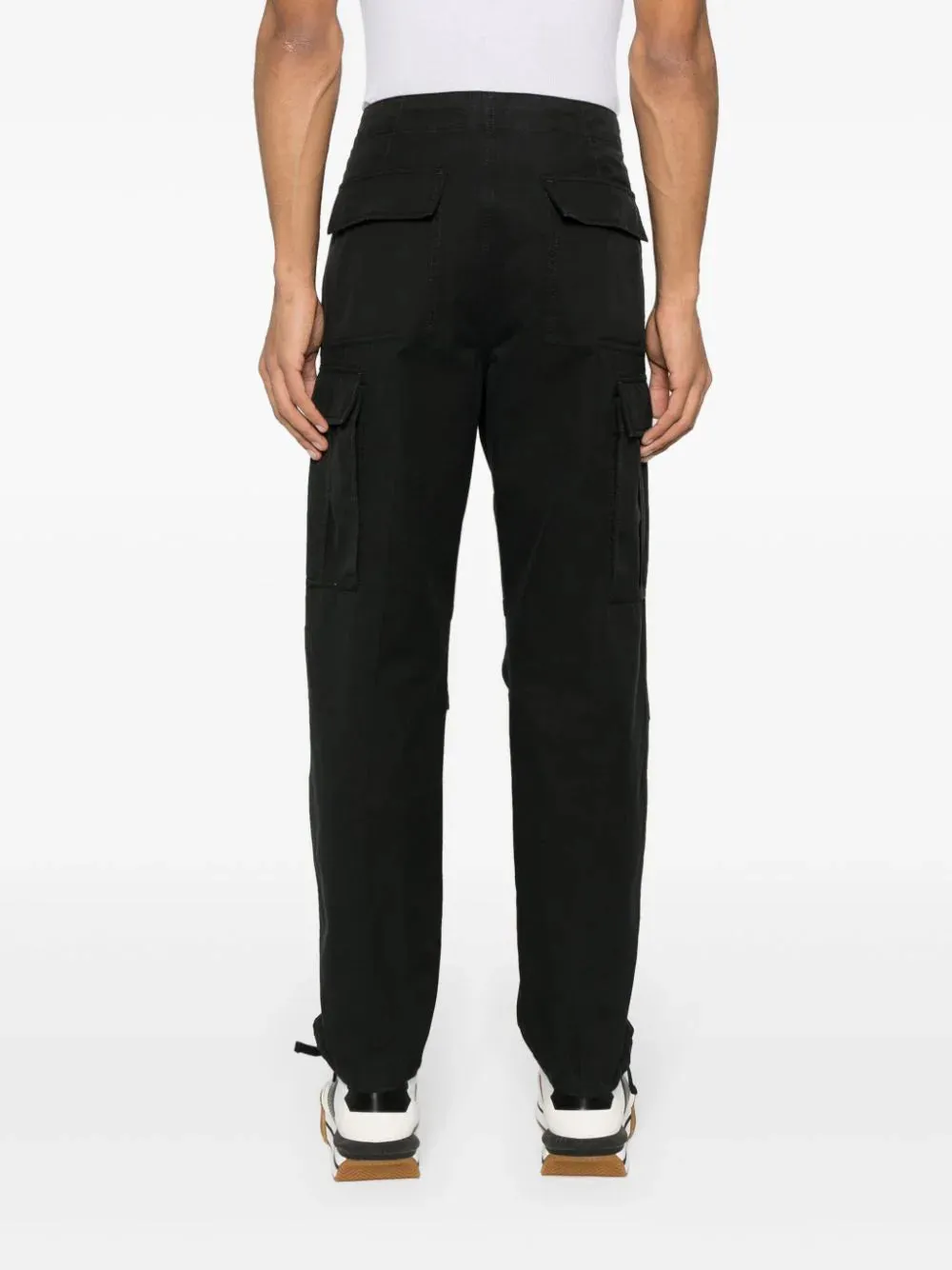 Cargo-Pockets Twill Trousers