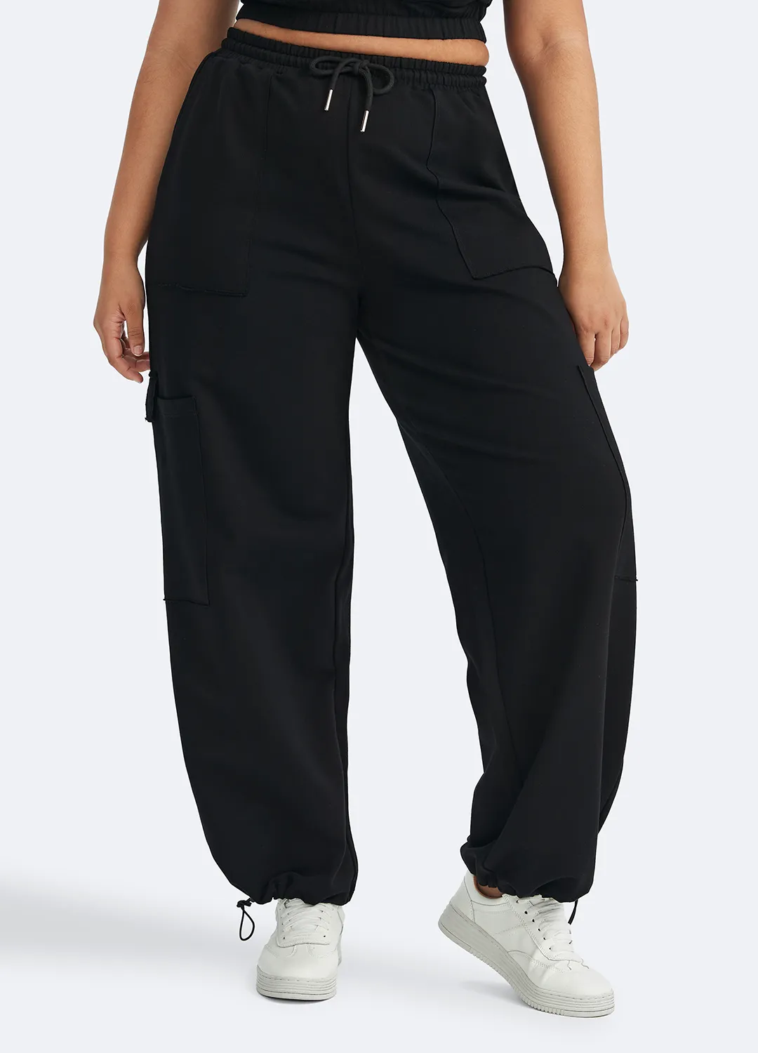 Casual Drawstring Waist Sweatpants