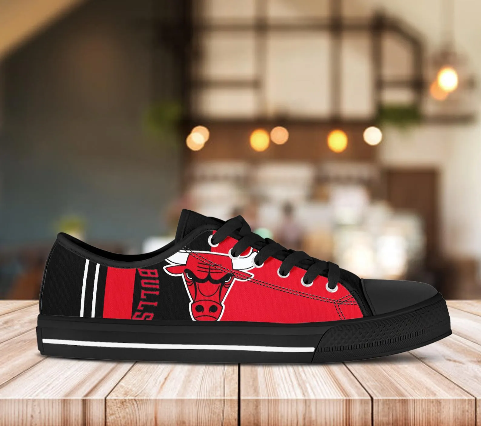 Chicago Bulls Custom Lowtop, Basketball Custom Shoes, Sport Lowtop, Canvas Shoes, Canvas Lowtop, Unisex Shoes, Gift Birthday