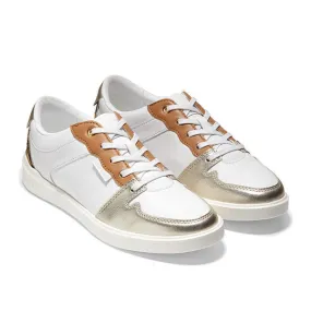 Cole Haan נעלי נשים קול האן Grand Crosscourt Modern Tennis Sneaker White Leopard