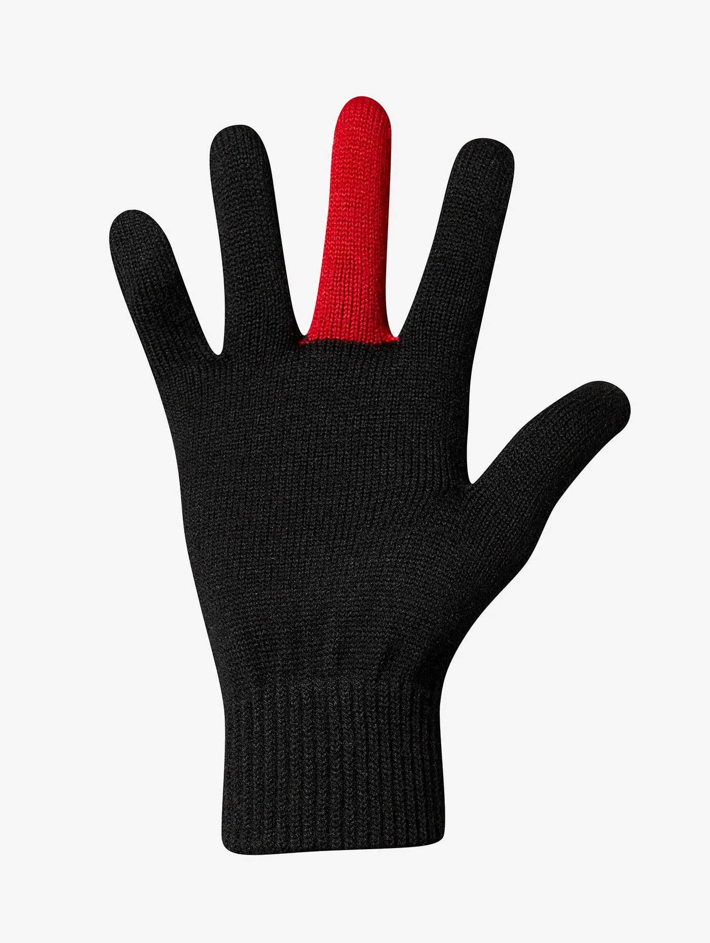 Contrast Digit Wool Gloves