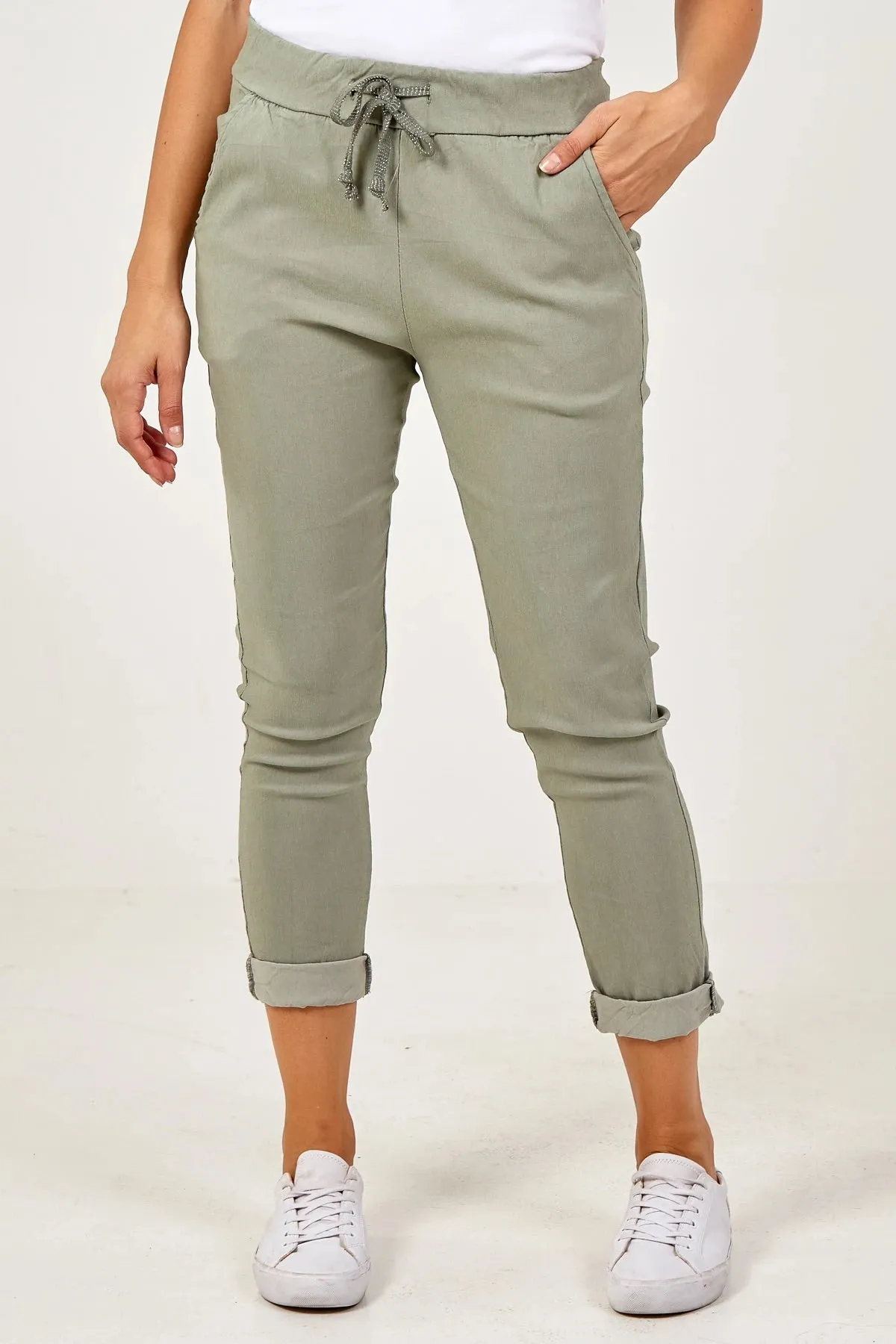 Curvy Magic Trousers - Khaki