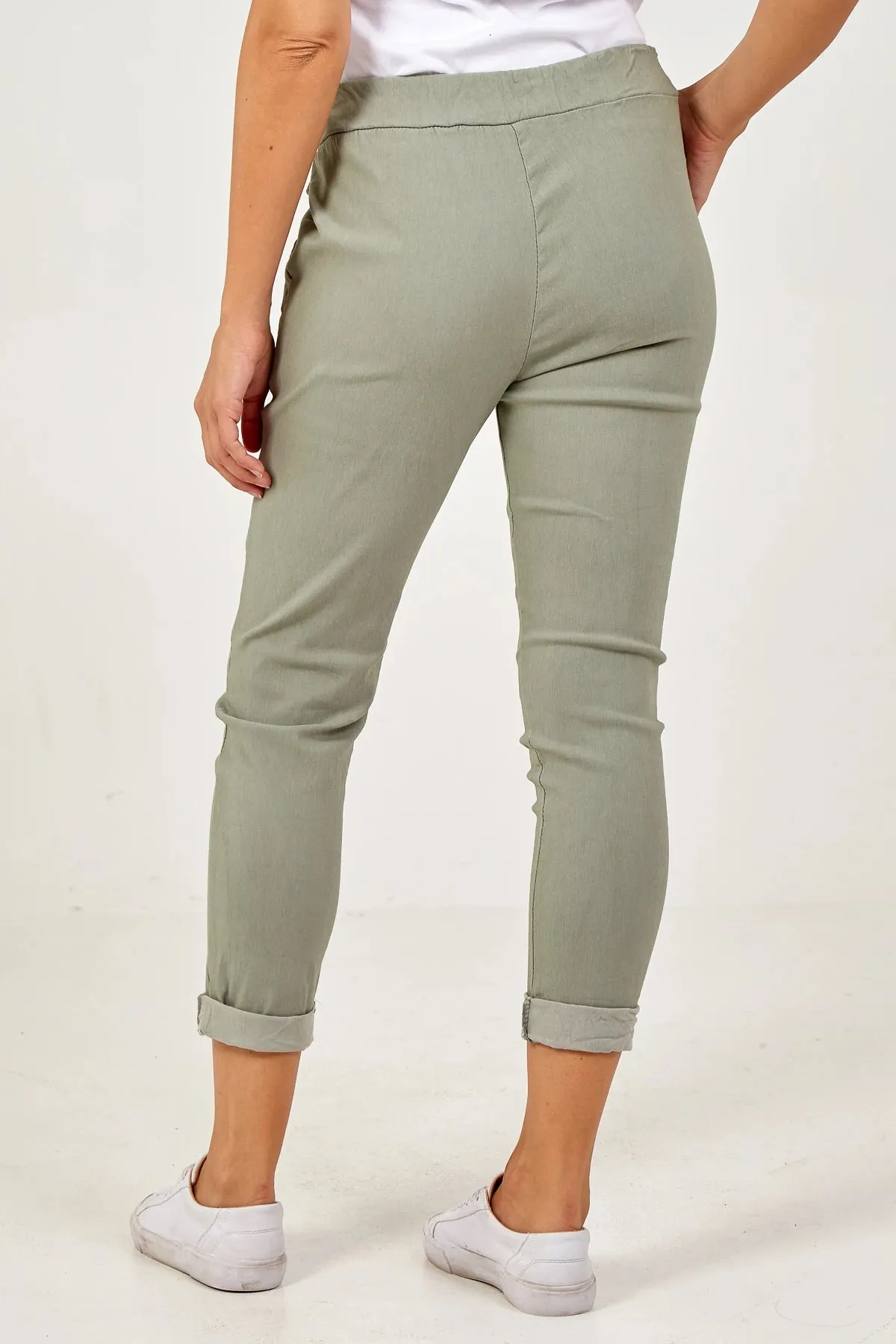 Curvy Magic Trousers - Khaki