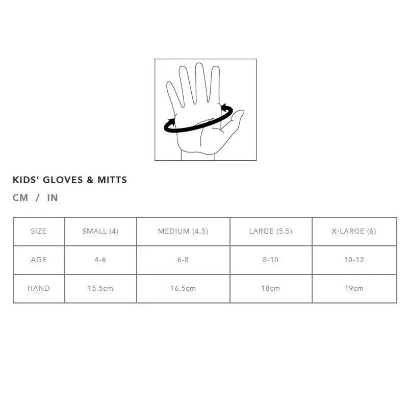 Dakine Kids Storm Ski Liner Gloves