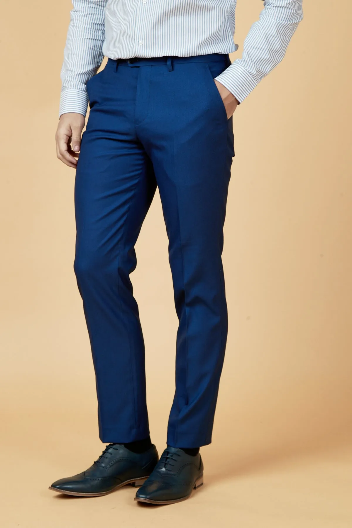 DANNY - Royal Blue Tailored Trousers