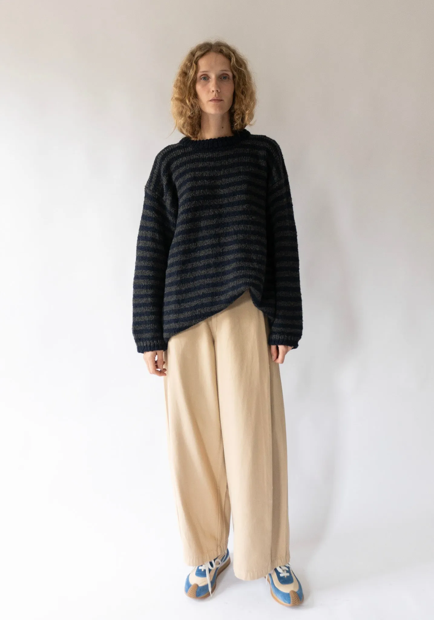 Diagonal Trousers in Pepper