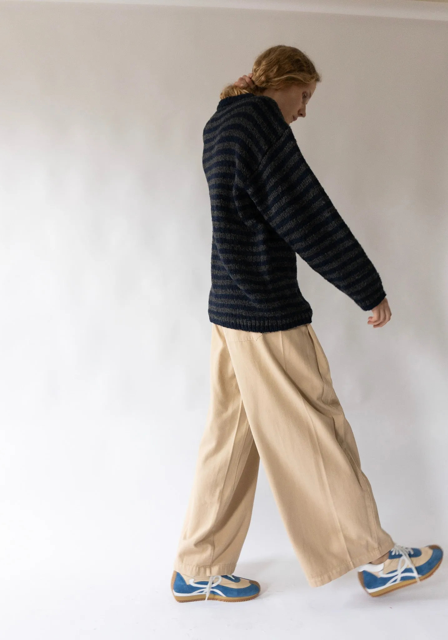 Diagonal Trousers in Pepper