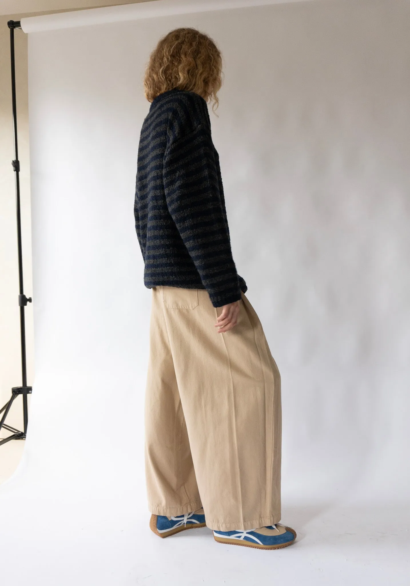 Diagonal Trousers in Pepper