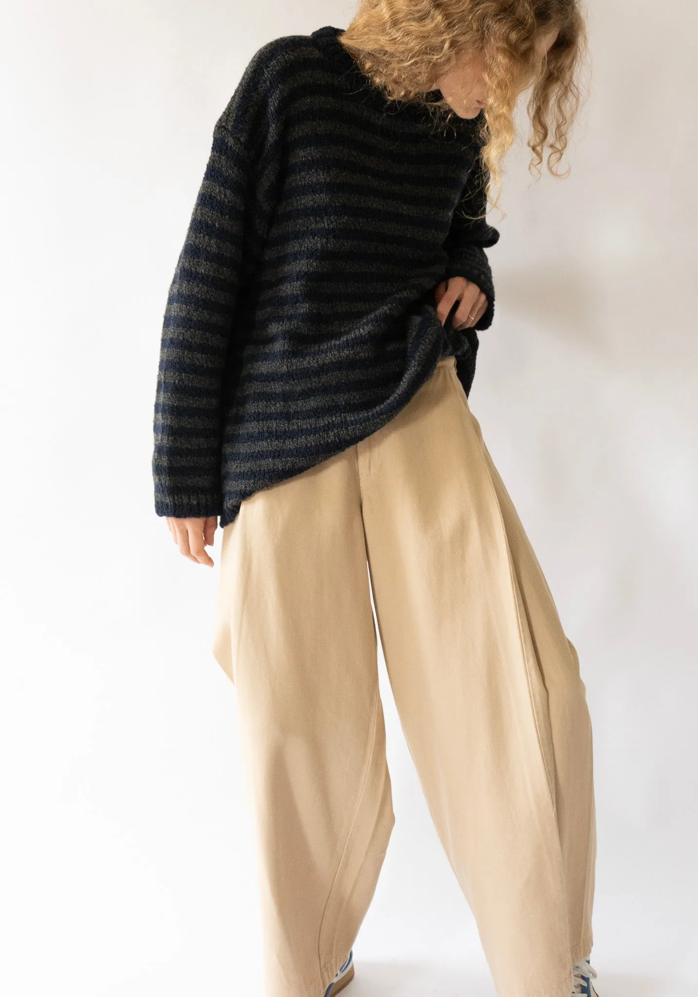 Diagonal Trousers in Pepper