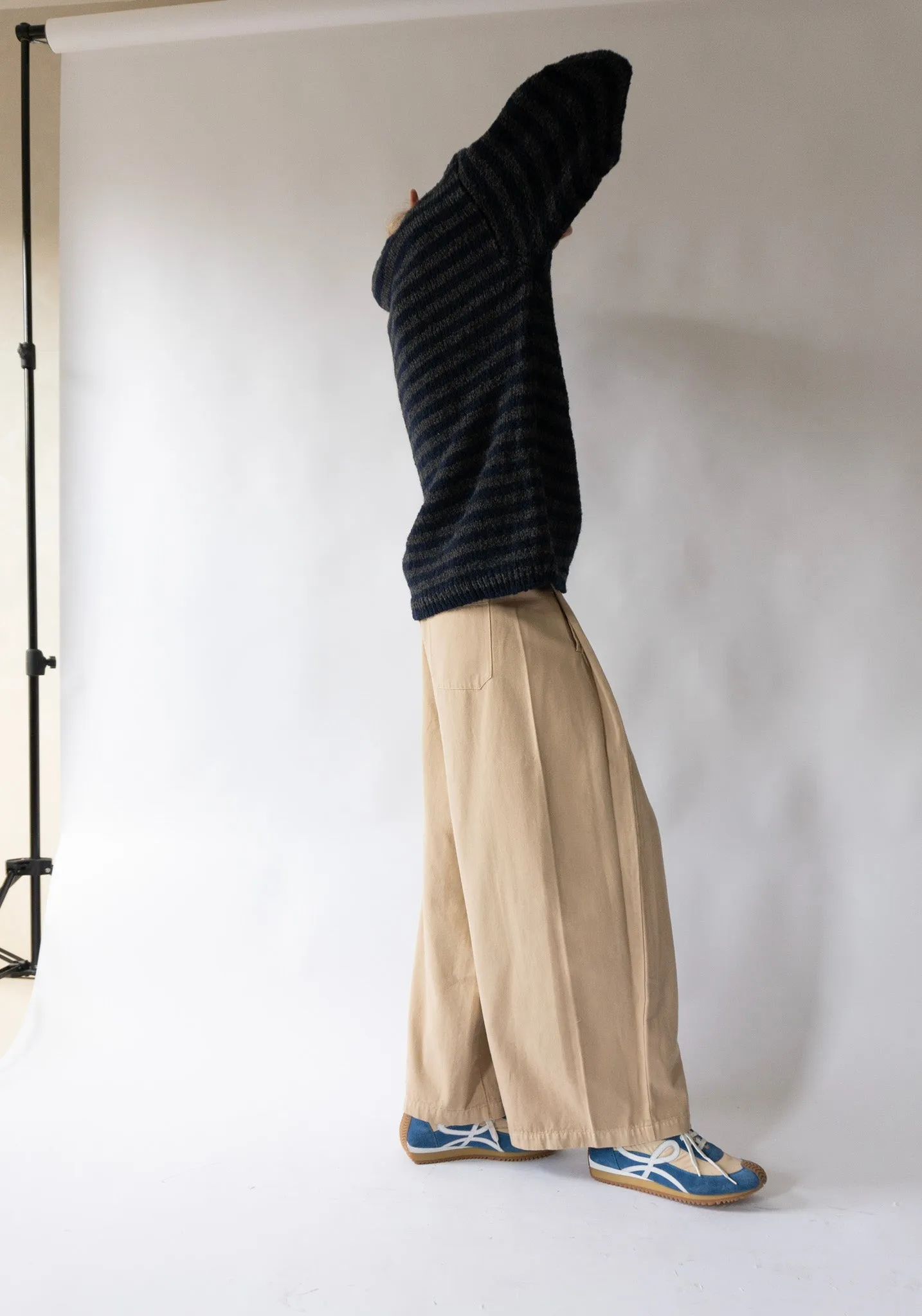 Diagonal Trousers in Pepper