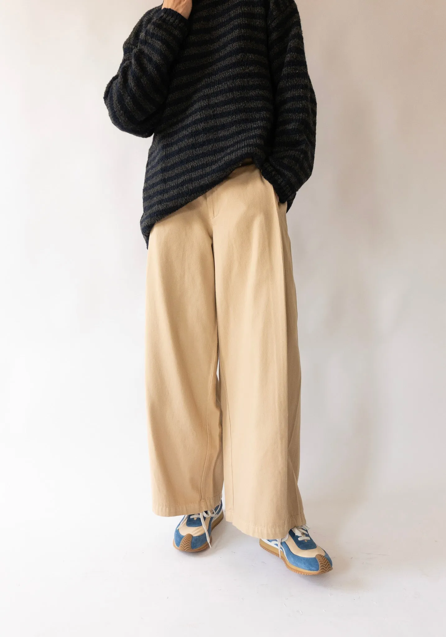 Diagonal Trousers in Pepper