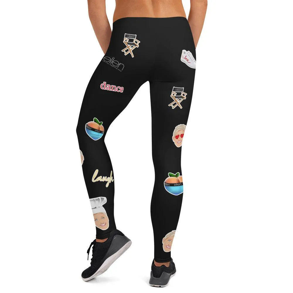 Emoji Leggings- Black