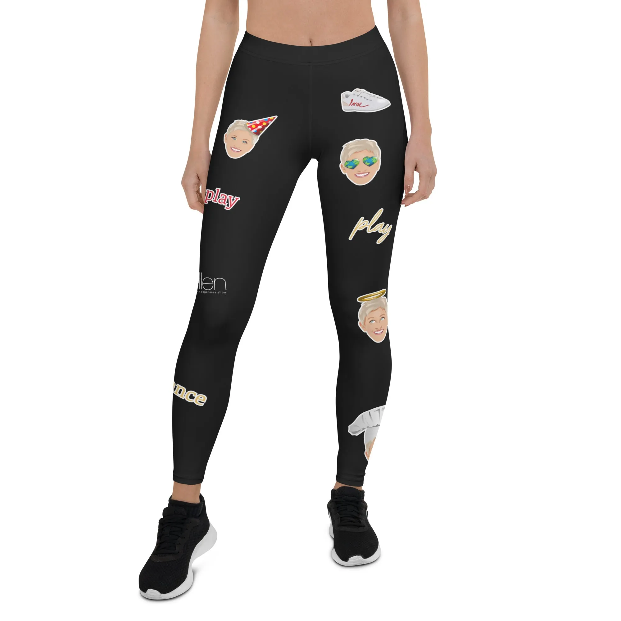 Emoji Leggings- Black