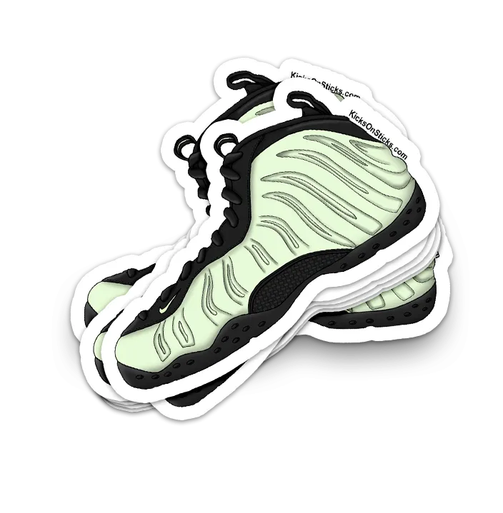 Barely Green Foamposite Sneaker Sticker