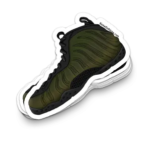 Foamposite "Legion Green" Sneaker Sticker