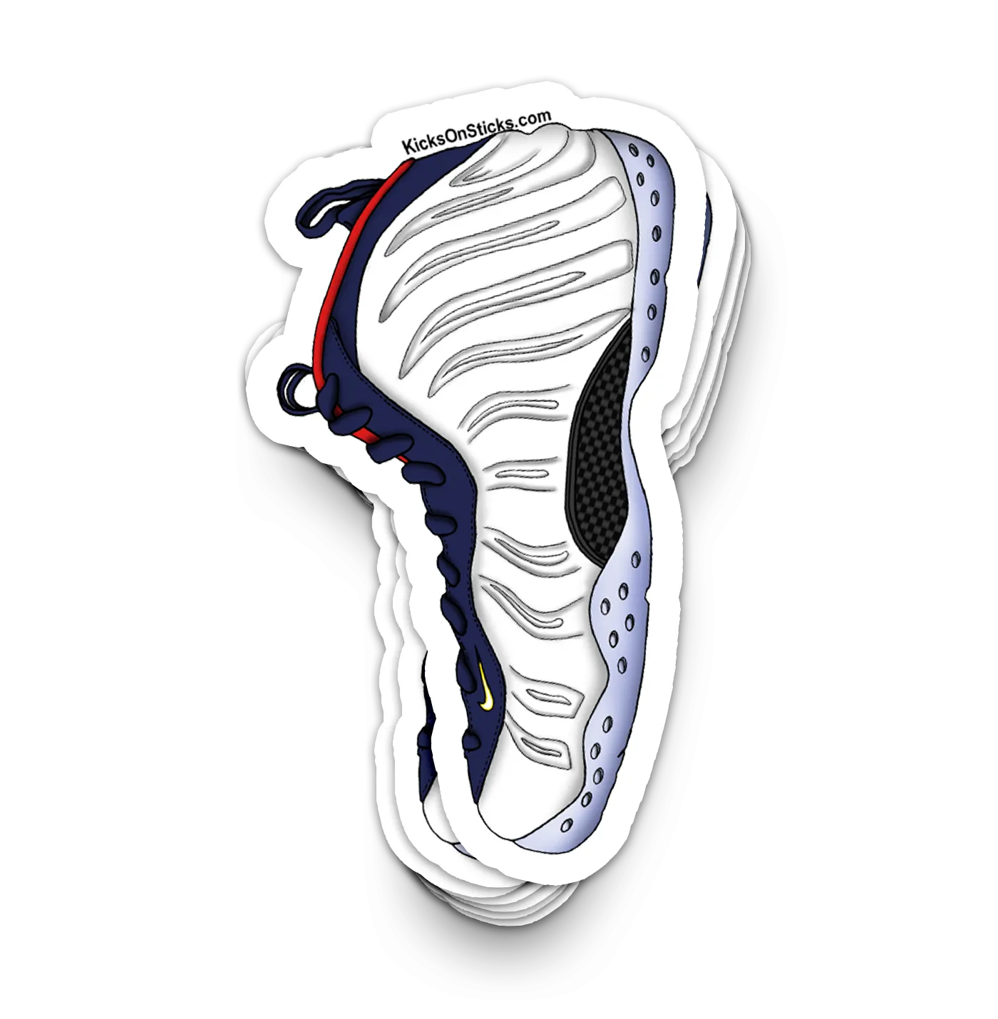 Foamposite "Olympic" Sneaker Sticker