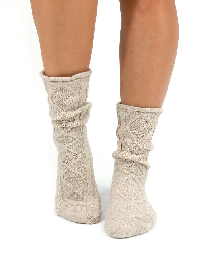 Grace & Lace Cable Knit Boot Socks