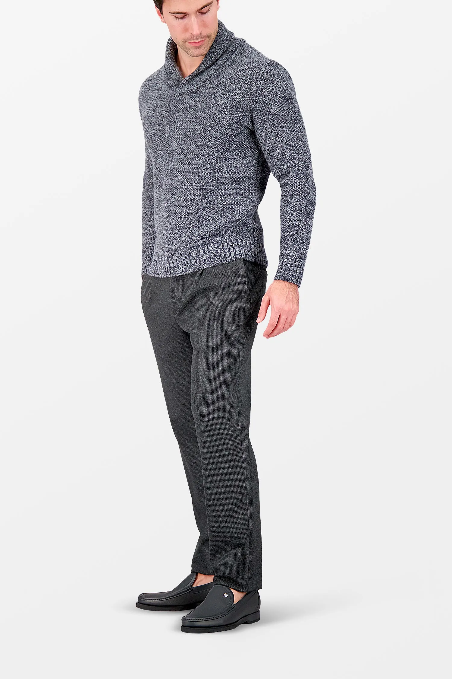 Incotex Dark Grey Knitted Trousers