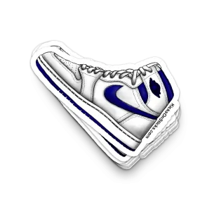 Jordan 1 "White Navy" Sneaker Sticker