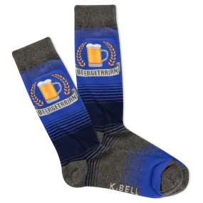 K.Bell Men's Beergetarian Crew Sock