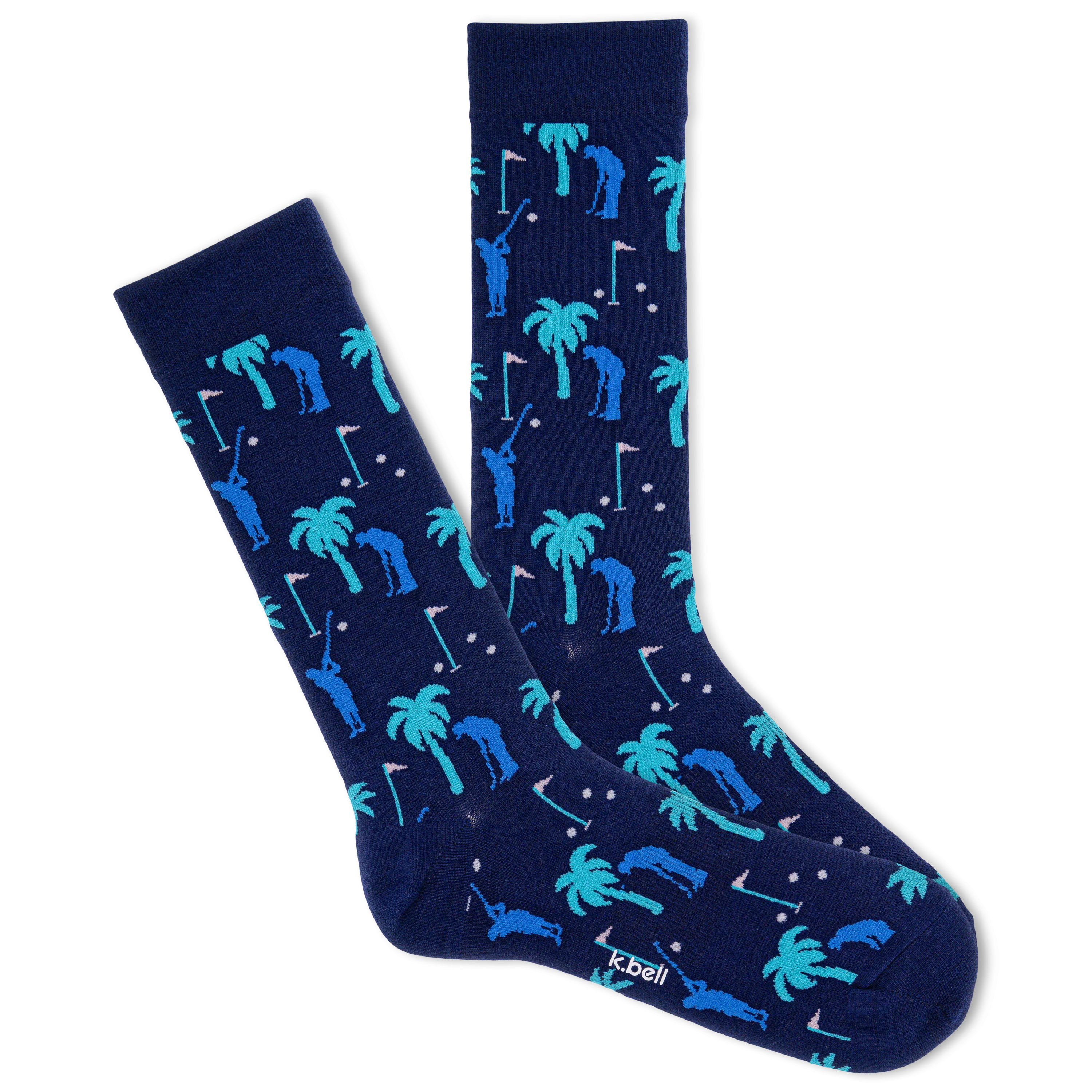 K.Bell Men's Golf Paradise Crew Sock