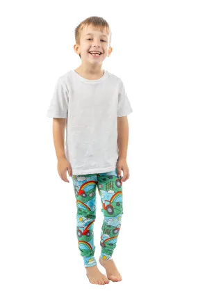 Kids Leggings - Tractor Trek