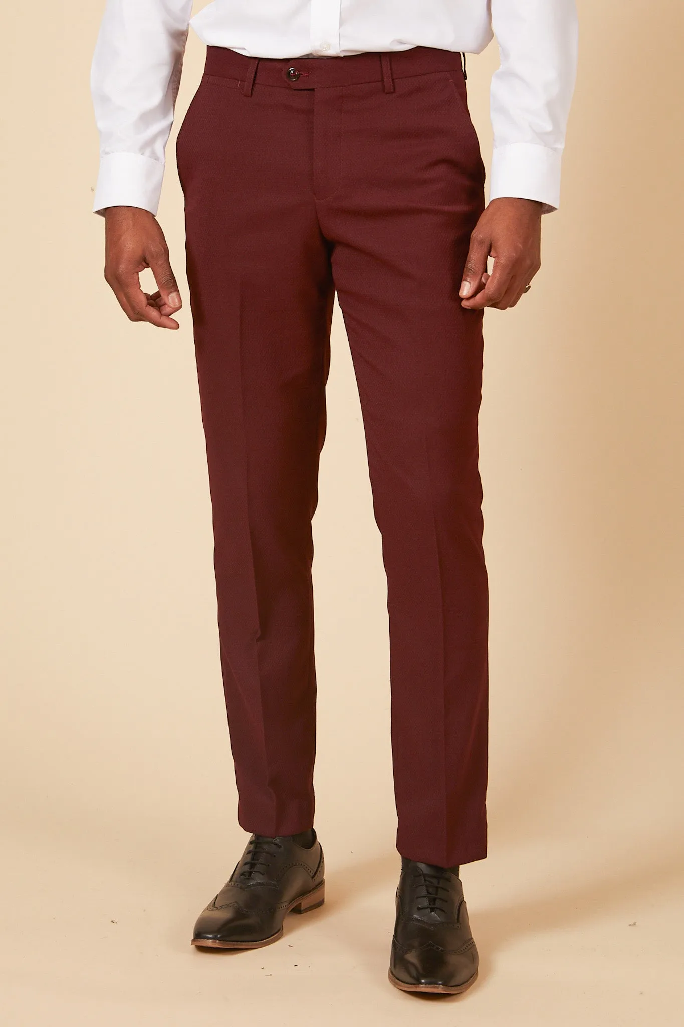 MAX - Wine Tailored Trousers