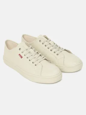 Men's Beige Solid Shoes