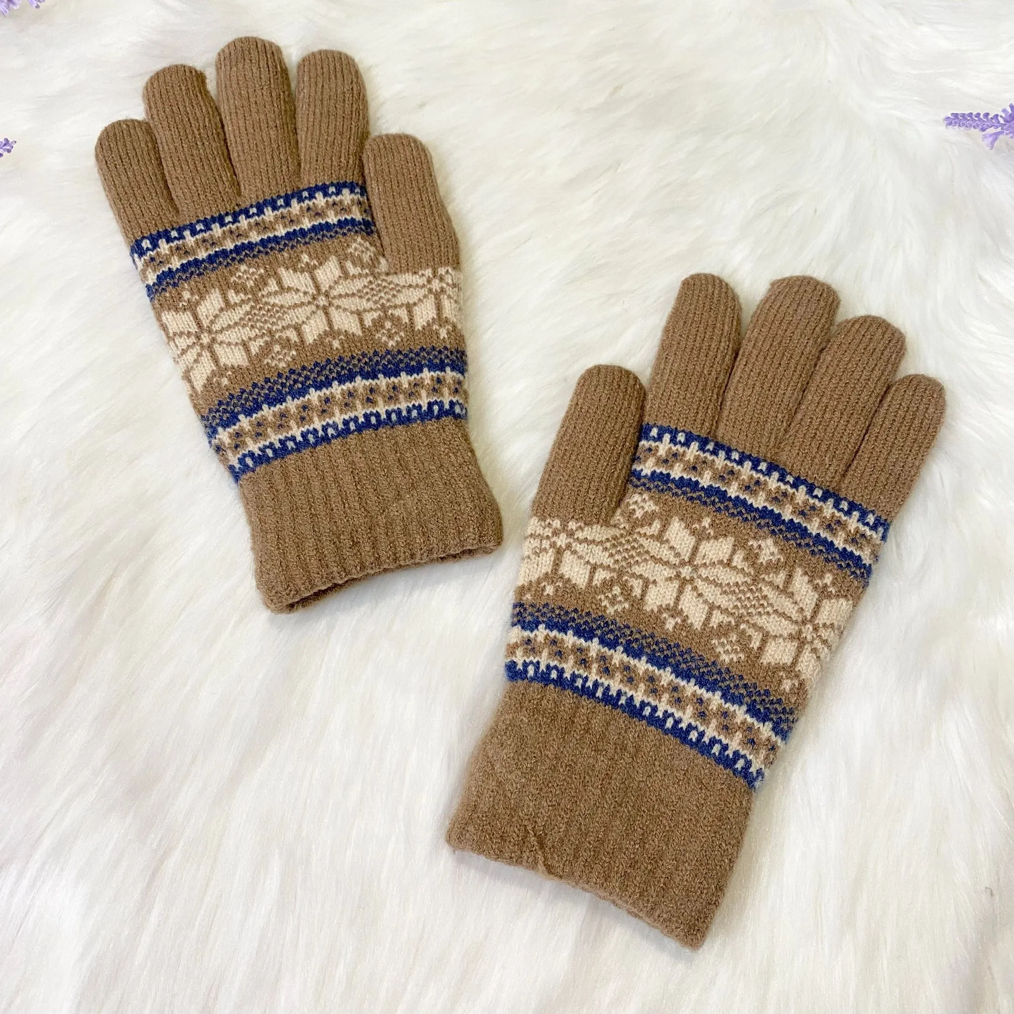 Men's Insulated Warm Hand Knit Gloves