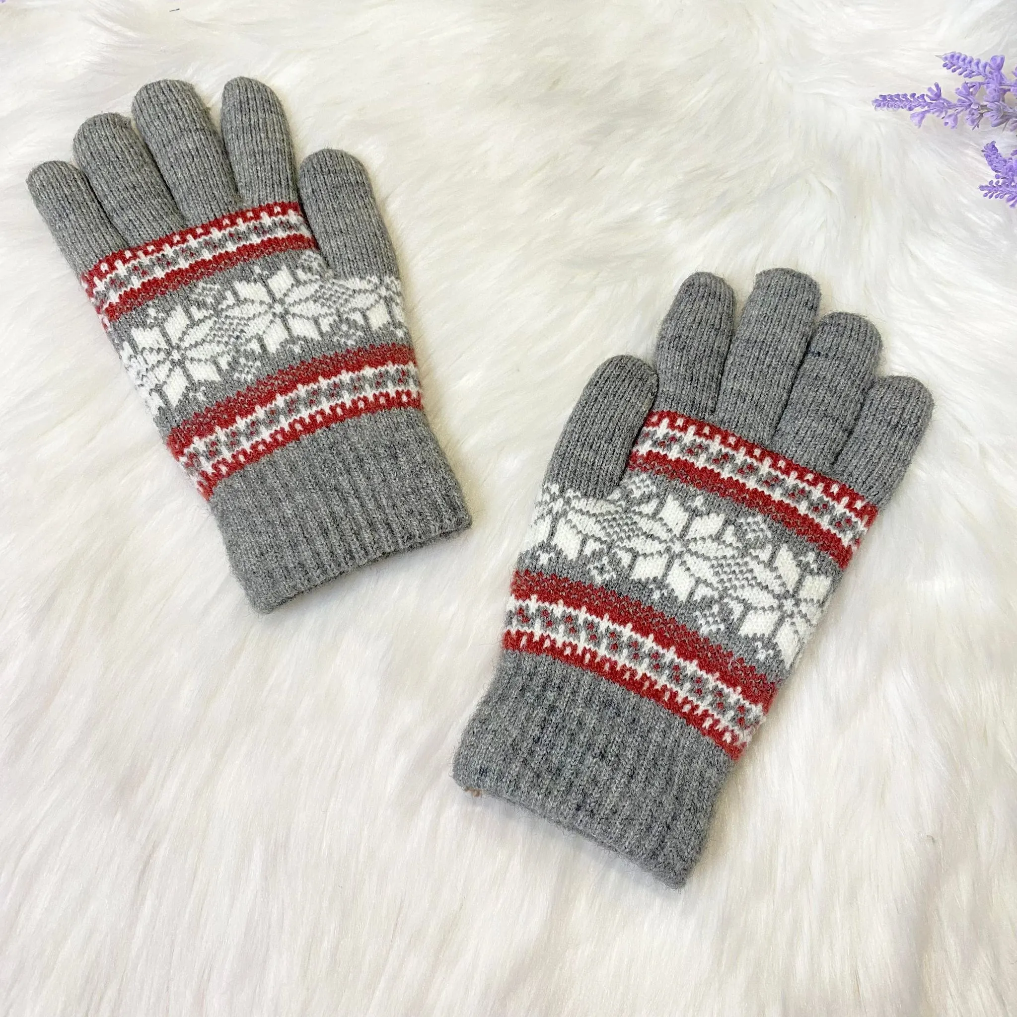 Men's Insulated Warm Hand Knit Gloves