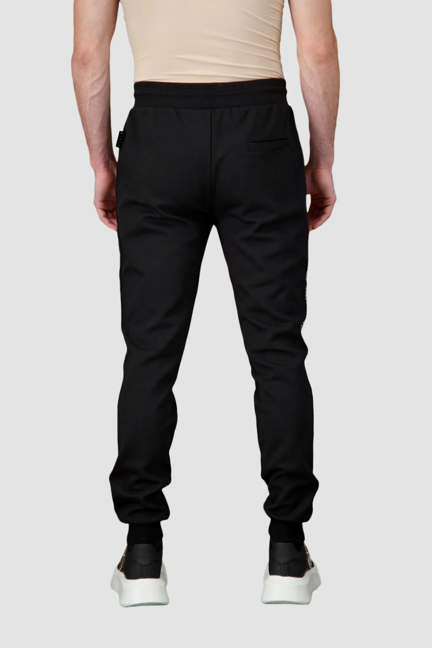 Philipp Plein Black Hexagon Jogging Trousers