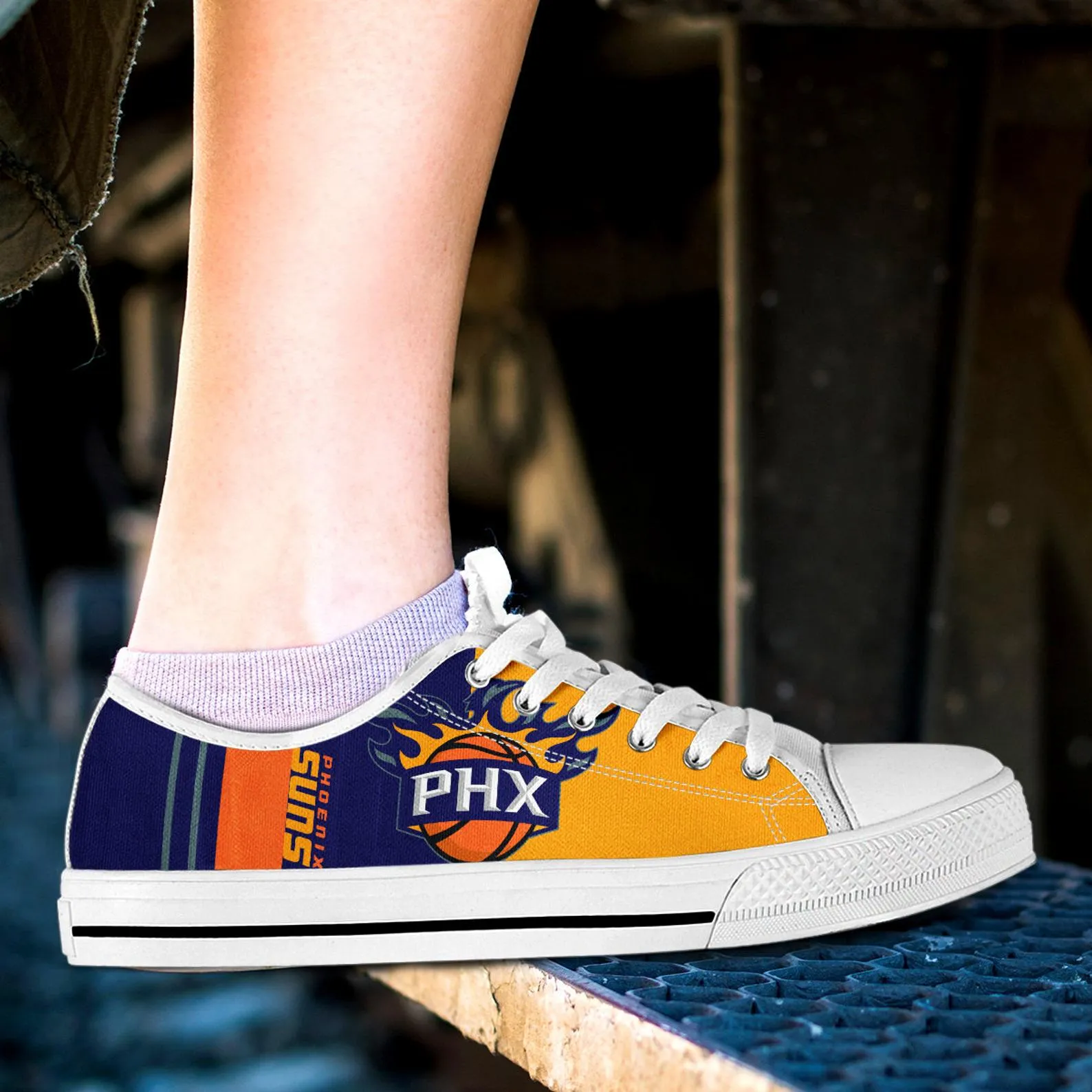 Phoenix Suns Custom Lowtop, Basketball Custom Shoes, Sport Lowtop, Canvas Shoes, Canvas Lowtop, Unisex Shoes, Gift Birthday