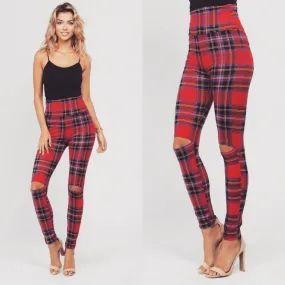 Plaid Butter Soft Leggings